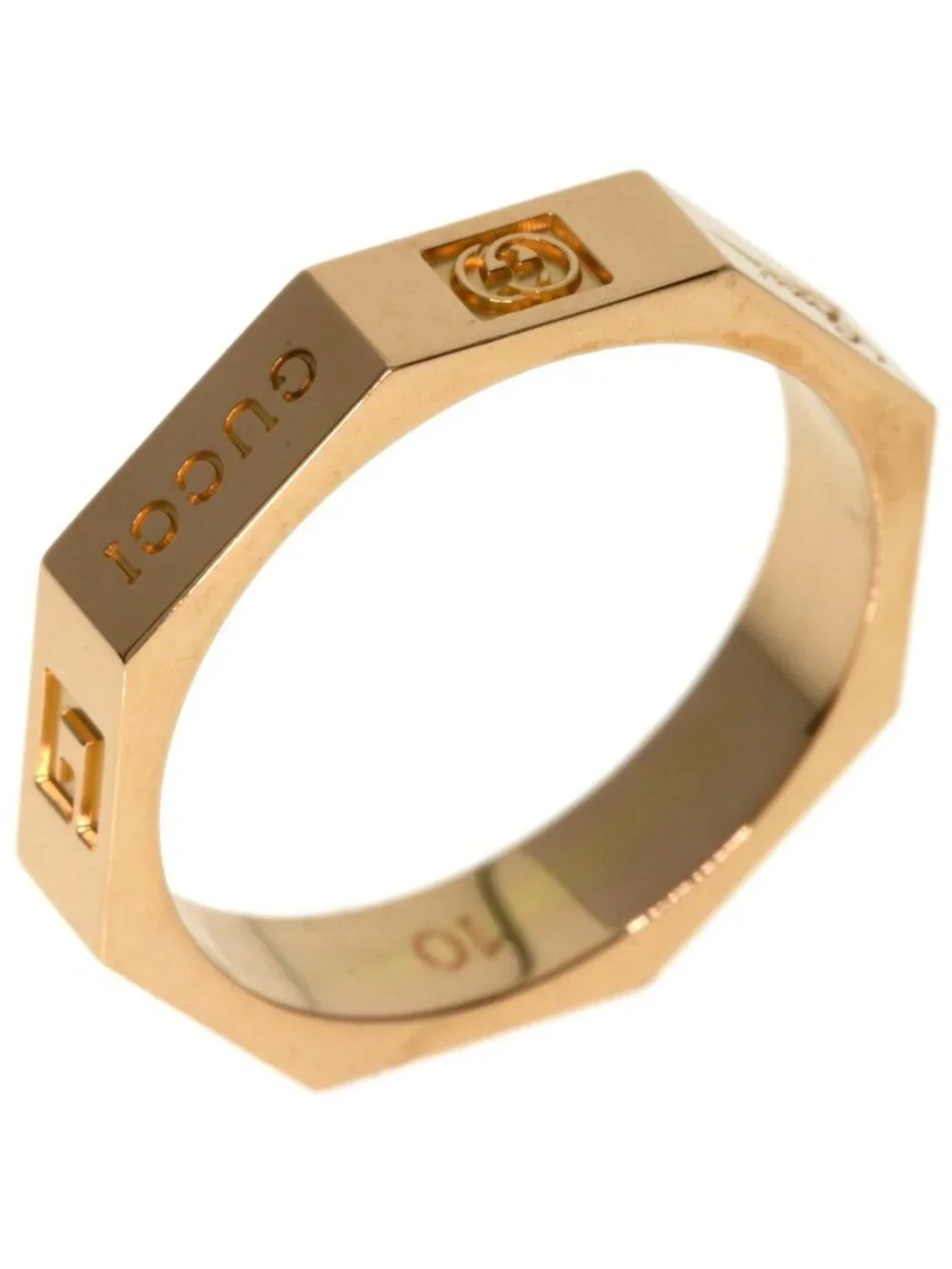 Gucci Octagon Ring 18k Pink Gold - Picture 2 of 10